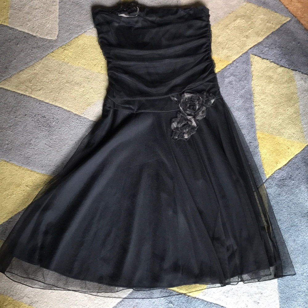 Black tulle super cute dress.